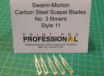 Swann-Morton Scapel Blades No. 11 Carbon Steel