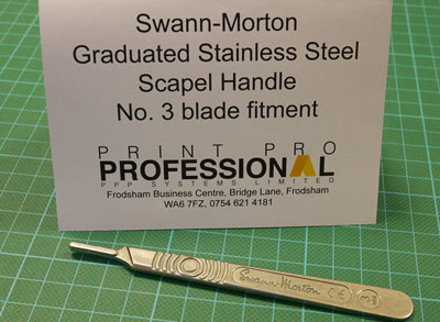Swann-Morton Scalpel Handle No. 3 Graduated Stainless Steel