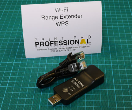 Wi-Fi Extender WPS Includes USB and Ethernet Cables